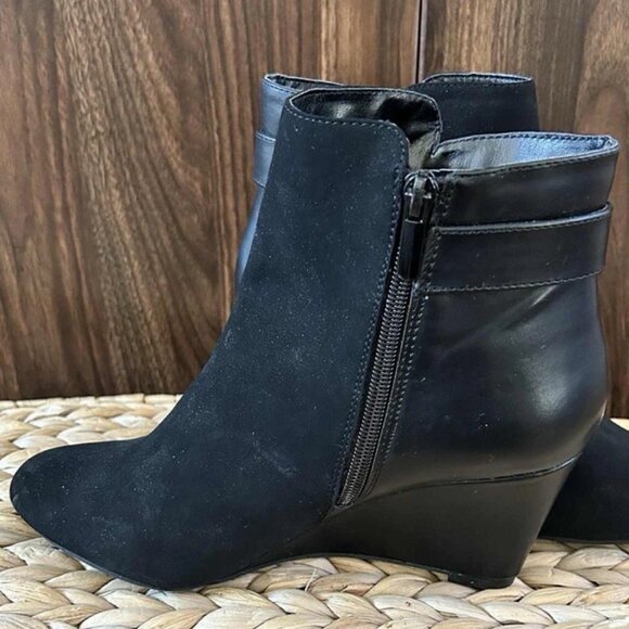 IMPO Vendi Women Black Wedge Boots US 8 - Picture 3 of 6